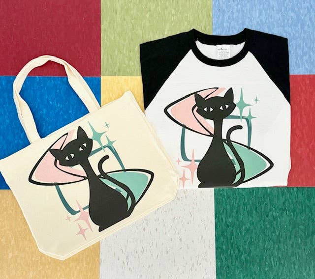 MCM Atomic Bettie Cat Boomerang