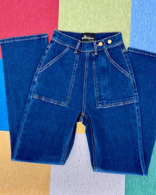 Midge Classic Jeans - Mörk Tvätt