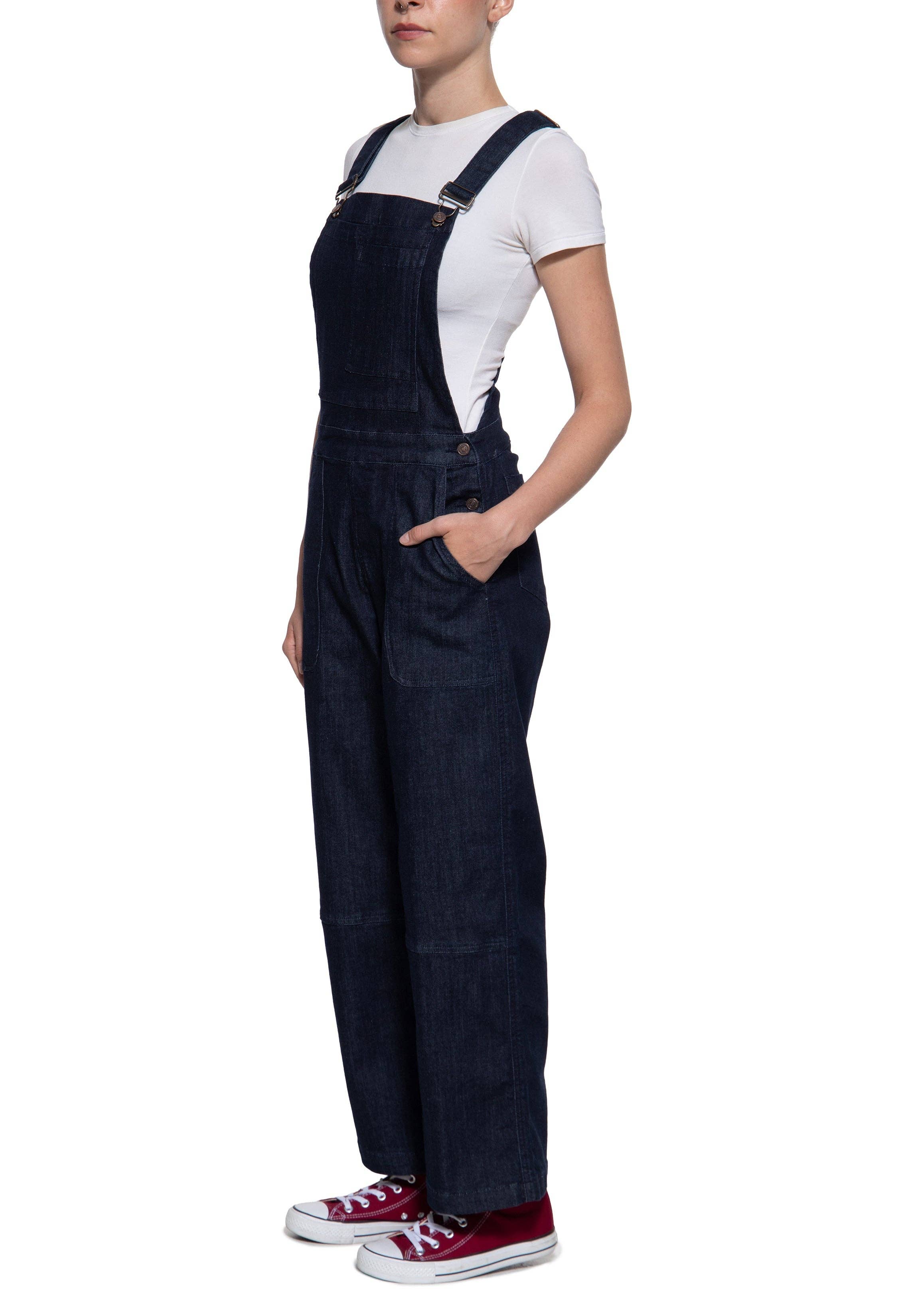 Hängselbyxor: Mörkblå