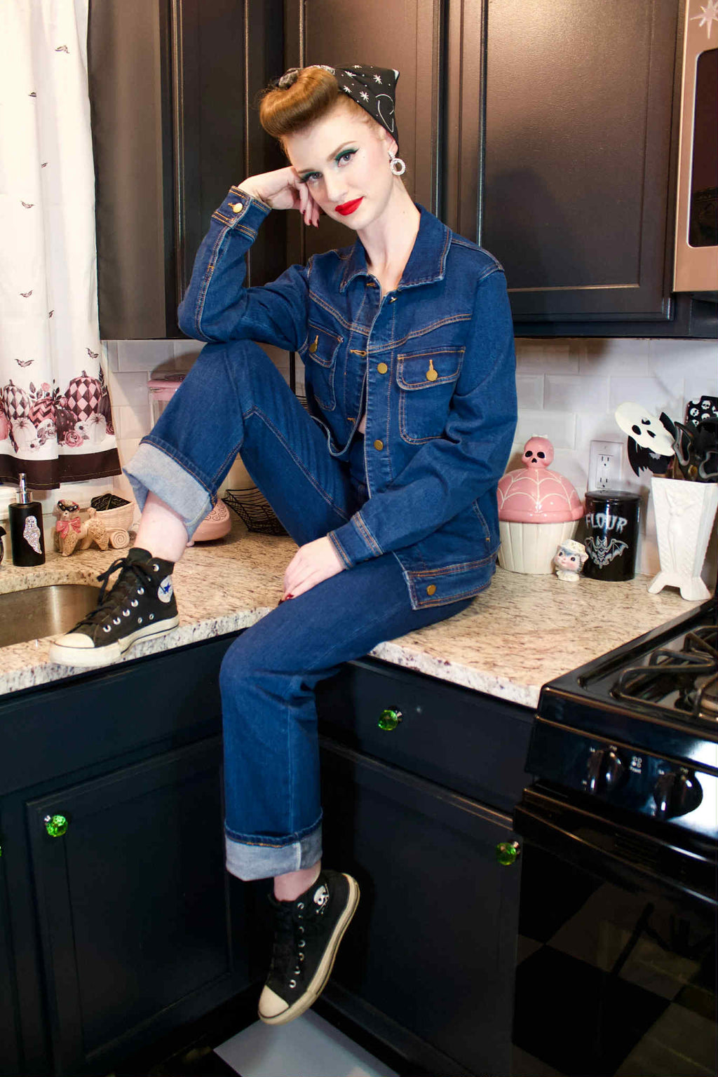 Midge Classic Jeans - Mörk Tvätt