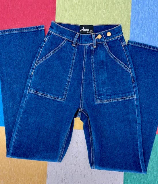 Midge Classic Jeans - Mörk Tvätt